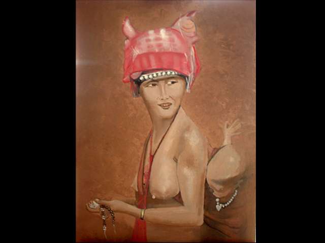 schilderij portret laos